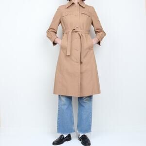 Vintage 1970s Tan Trench Coat S